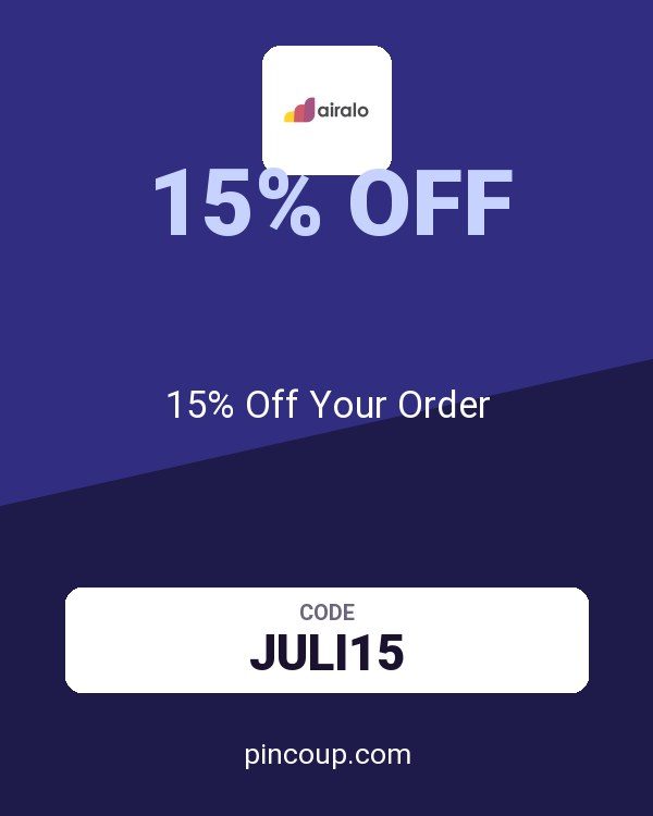 Airalo coupon: 15% Off Your Order