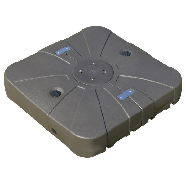 Outsunny Square Cantilever Patio Umbrella Base with 4 Wheels for Easy Moving, Heavy Duty Umbrella Stand Weight, 330 lb Capacity Sand or 286 lb Capacit at Aosom.com