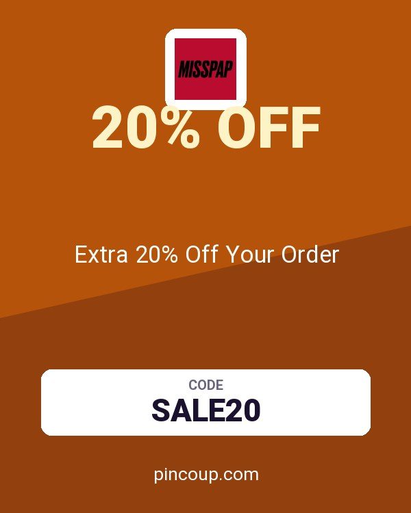 Misspap UK & IE coupon: Extra 20% Off Your Order