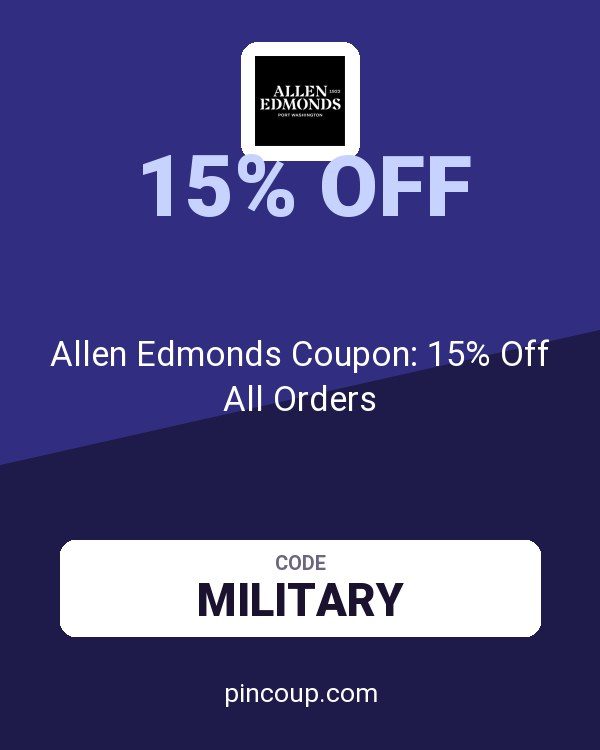 Allen Edmonds Coupon: 15% Off All Orders