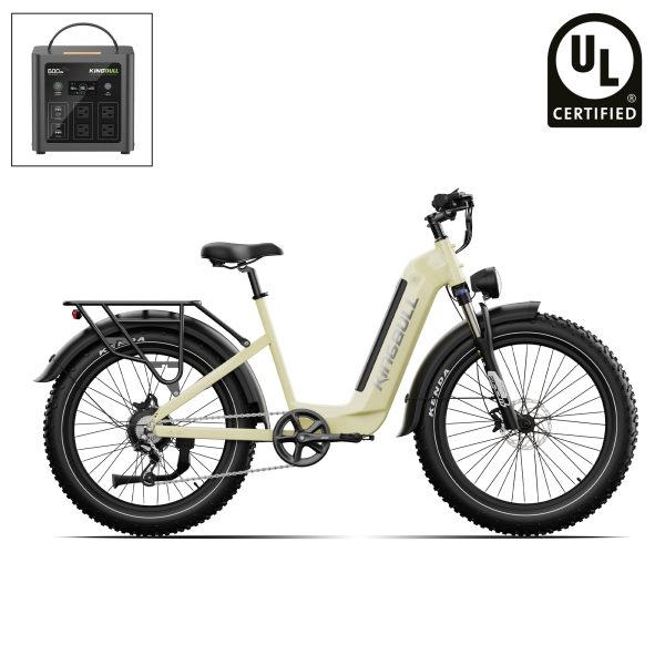 Trekker | Premium Step-Through Electric City Bike - Honeydew Green / +$259 Power Station Upgrade at Kingbull Electric Bikes