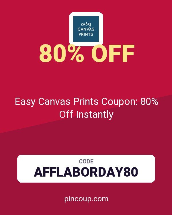 Easy Canvas Prints Coupon: 80% Off Instantly