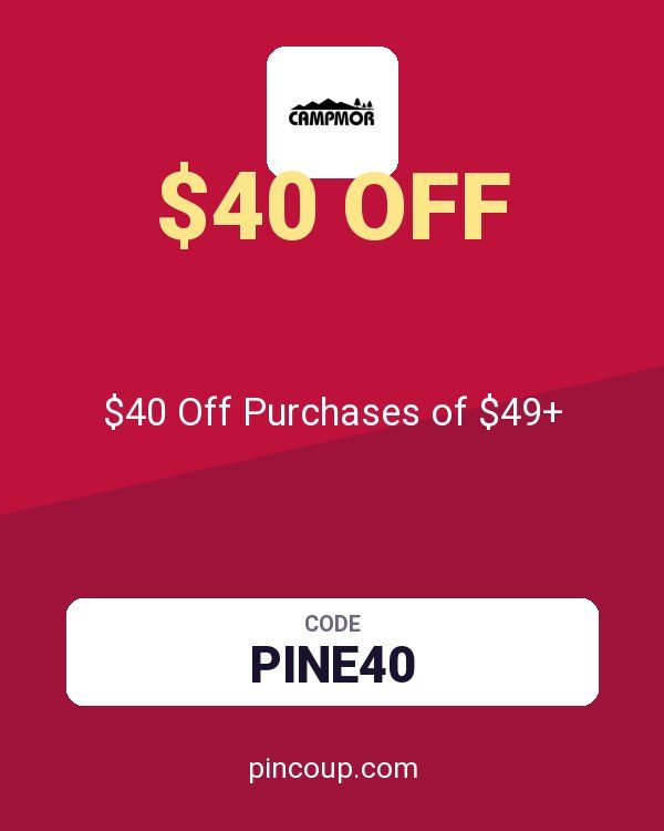 Campmor coupon: $40 Off Purchases of $49+