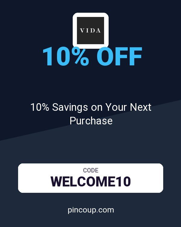 VIDA coupon: 10% Savings on Your Next Purchase