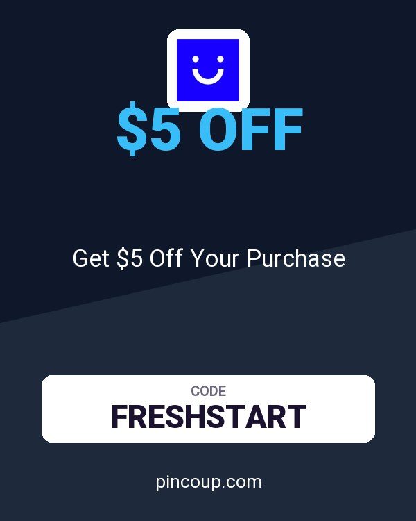 Visible coupon: Get $5 Off Your Purchase