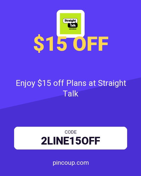Enjoy $15 off Plans at Straight Talk