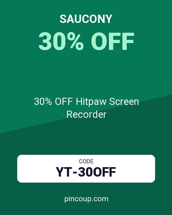 Saucony coupon: 30% OFF Hitpaw Screen Recorder
