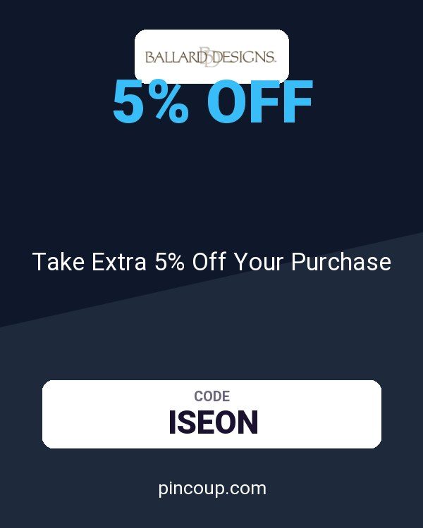 Ballard Designs coupon: Take Extra 5% Off Your Purchase