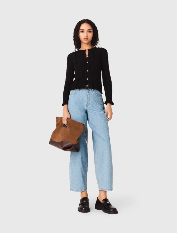 2-in-1 cardigan at Maje