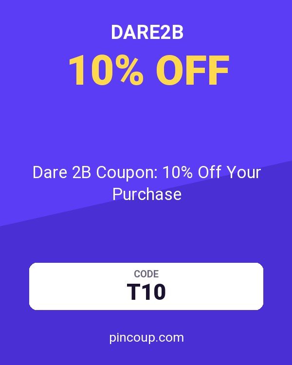 Dare 2B Coupon: 10% Off Your Purchase