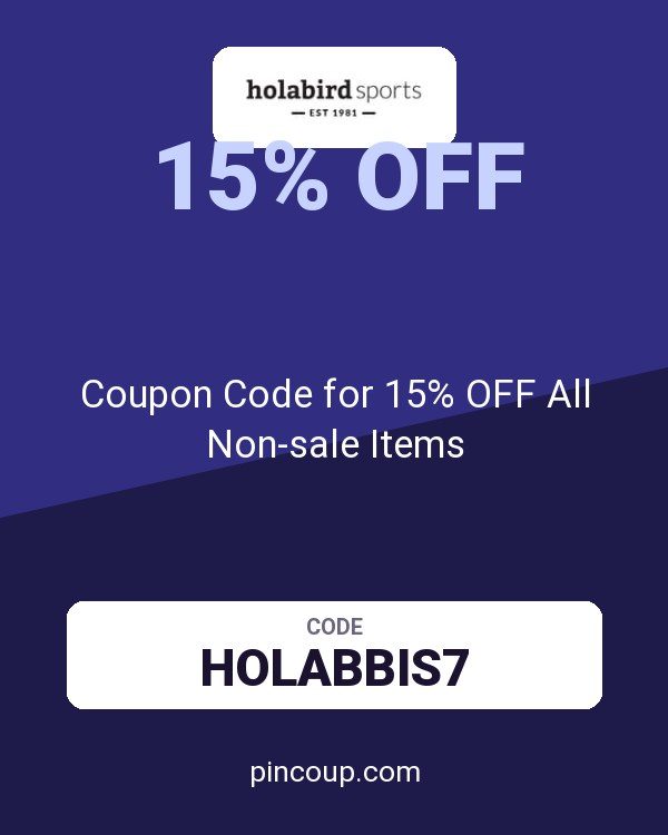 Holabird Sports: Coupon Code for 15% OFF All Non-sale Items