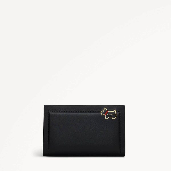 Leather Black Medium Purse Heritage Lane SS25 Radley