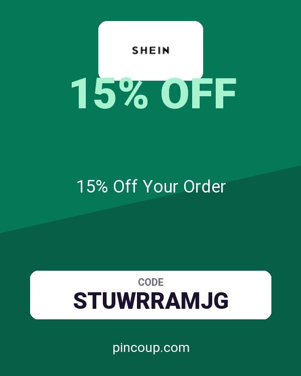 Shein coupon: 15% Off Your Order