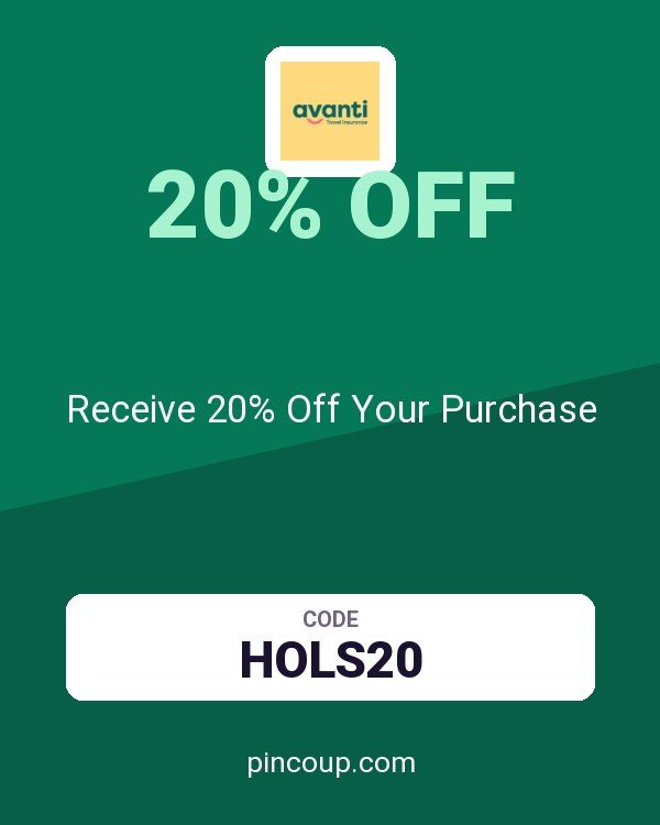 Avanti Travel Insurance coupon: Receive 20% Off Your Purchase