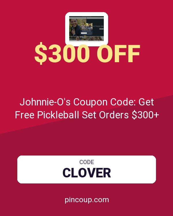 Johnnie-O's Coupon Code: Get Free Pickleball Set Orders $300+