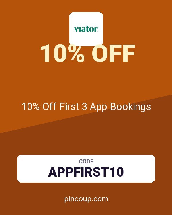 Viator coupon: 10% Off First 3 App Bookings