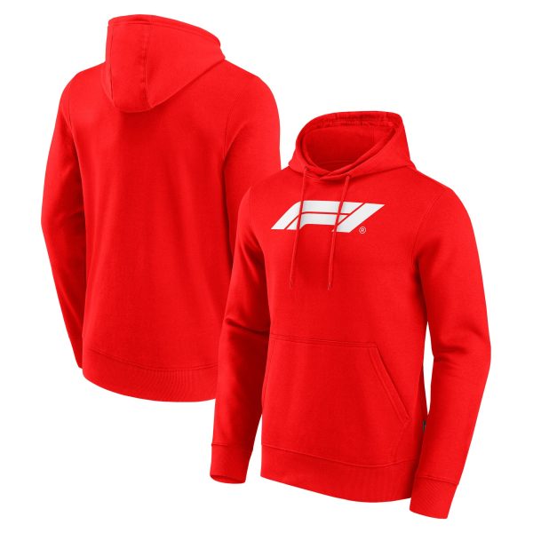 Formula 1 Essentials Logo Overhead Hoodie - Red - Mens at F1 Store