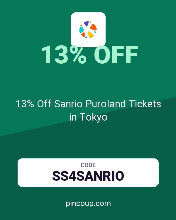 Klook coupon: 13% Off Sanrio Puroland Tickets in Tokyo