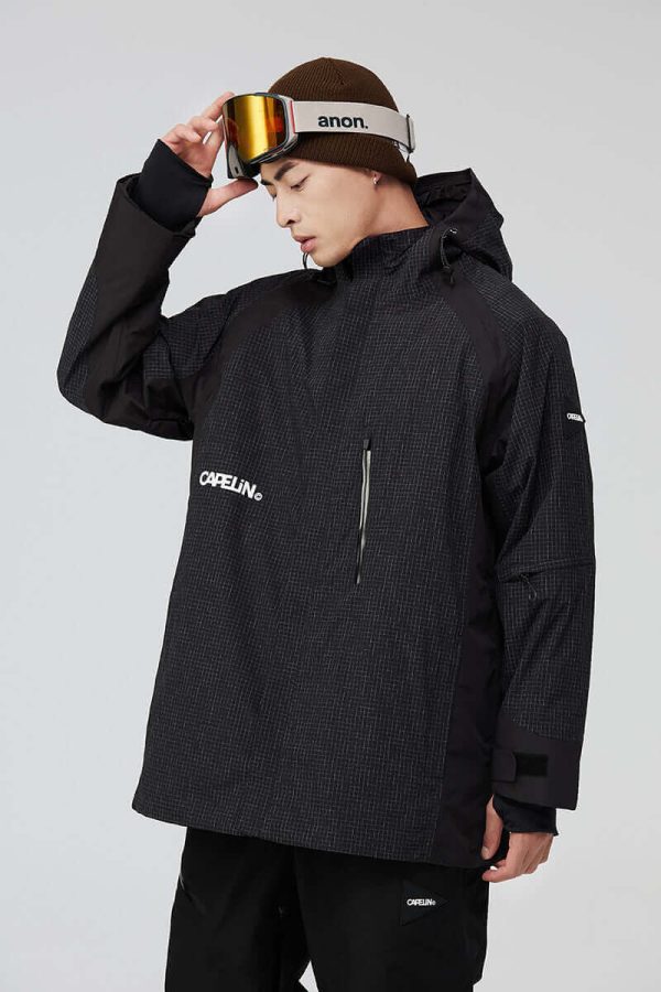 Flash Unisex Snowboard Jacket, Black / L at Capelin Crew Ski, Snowboard & Outdoor Gear
