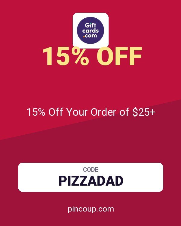 GiftCards.com coupon: 15% Off Your Order of $25+