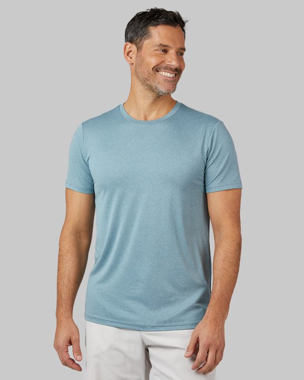 MEN'S COOL CLASSIC CREW T-SHIRT - DARK JADE HEATHER / XXL at 32 Degrees