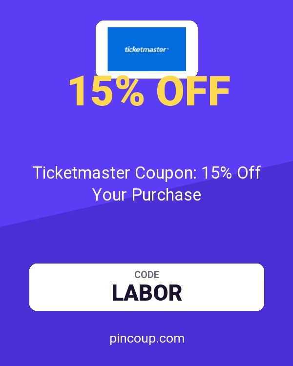 Ticketmaster Coupon: 15% Off Your Purchase