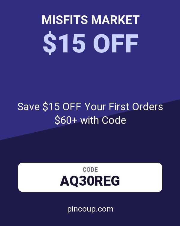 Misfits Market coupon: Save $15 OFF Your First Orders $60+ with Code