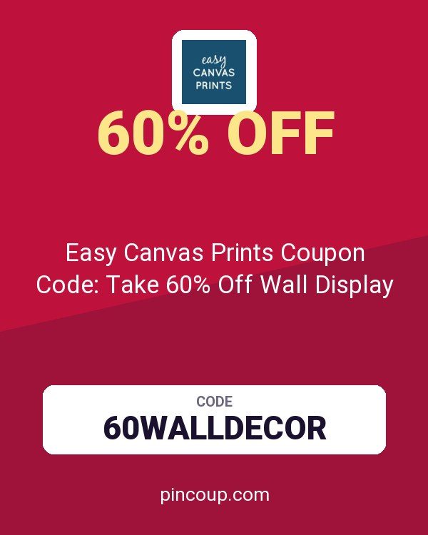 Easy Canvas Prints Coupon Code: Take 60% Off Wall Display