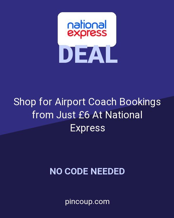 Shop for Airport Coach Bookings from Just £6 At National Express