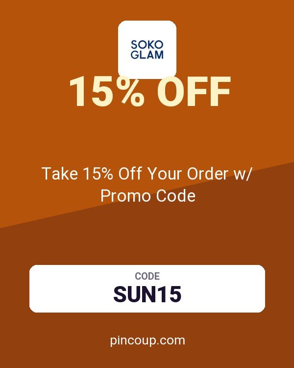 Soko Glam coupon: Take 15% Off Your Order w/ Promo Code