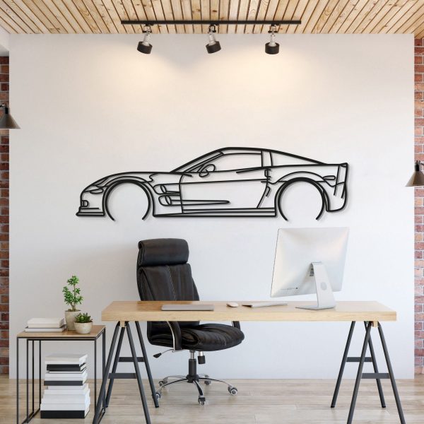 Corvette C6 ZR1 Detailed Metal Car Wall Art - MT0918 - 71" - 180 cm at Modello Turbo LLC