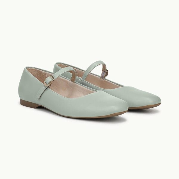 LifeStride Beloved Mary Jane Shoes (Jade Green Faux Leather) Fabric 11.0 M