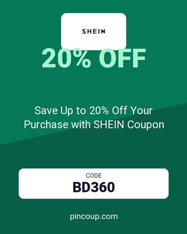 Save Up to 20% Off Your Purchase with SHEIN Coupon