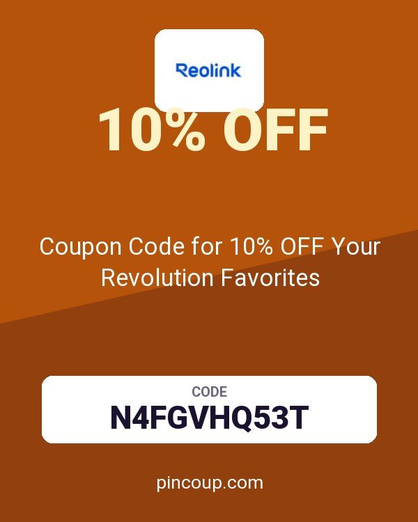 reolink DE: Coupon Code for 10% OFF Your Revolution Favorites