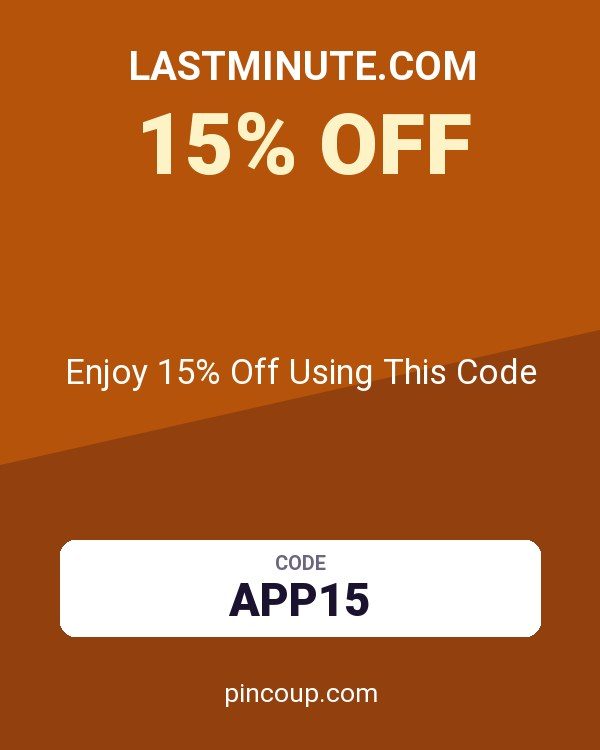 lastminute.com coupon: Enjoy 15% Off Using This Code