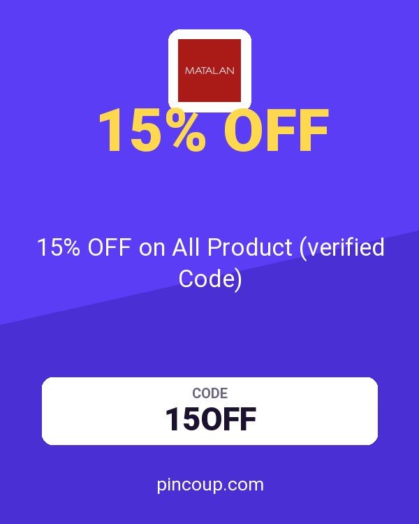 Matalan coupon: 15% OFF on All Product (verified Code)