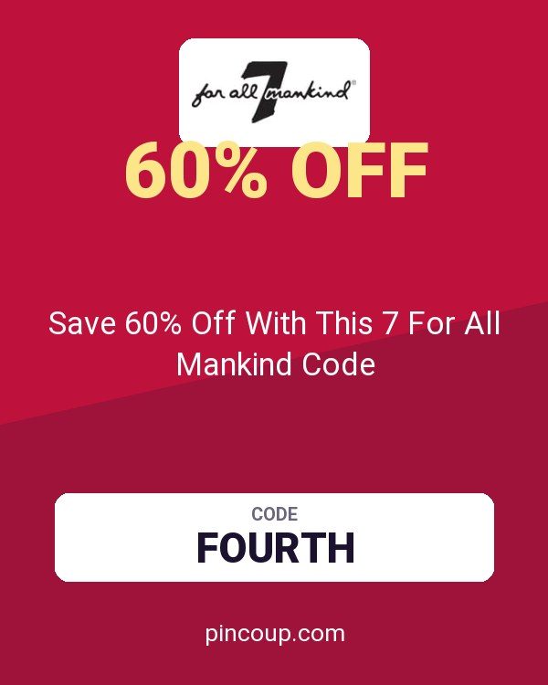 Save 60% Off With This 7 For All Mankind Code