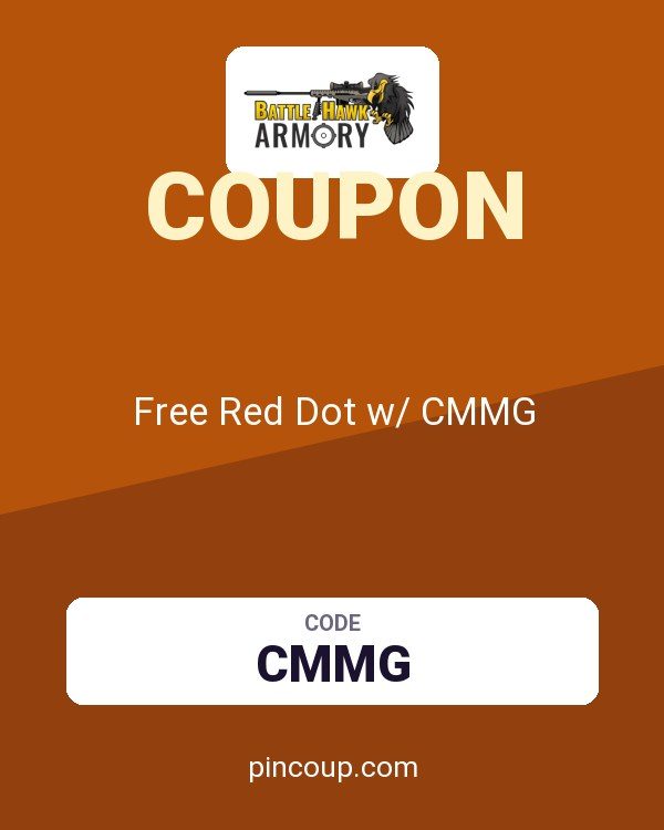 BattleHawk Armory coupon: Free Red Dot w/ CMMG
