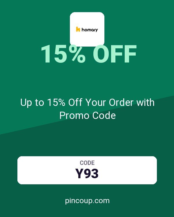 Homary International Limited coupon: Up to 15% Off Your Order with Promo Code