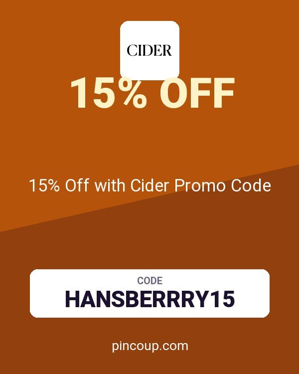 15% Off with Cider Promo Code