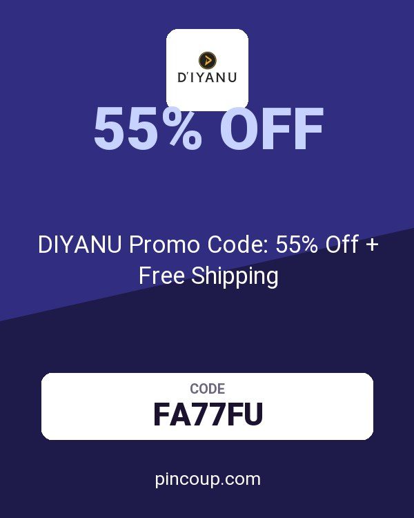 DIYANU Promo Code: 55% Off + Free Shipping