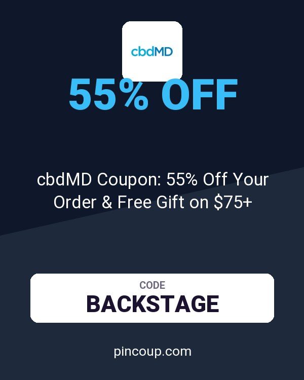 cbdMD Coupon: 55% Off Your Order & Free Gift on $75+