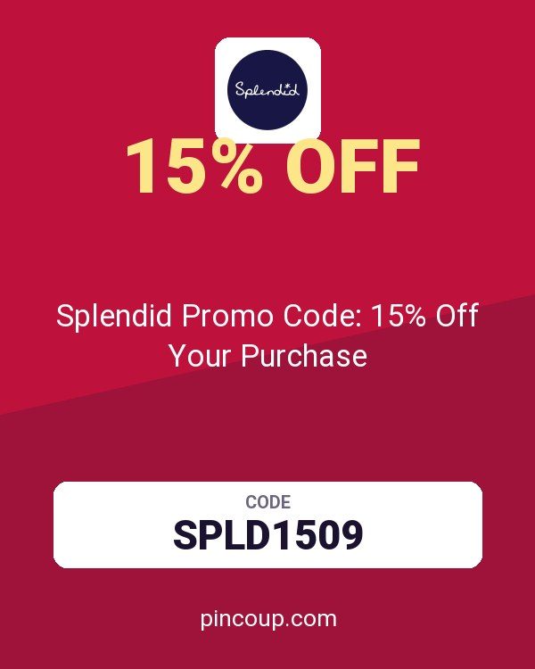 Splendid Promo Code: 15% Off Your Purchase