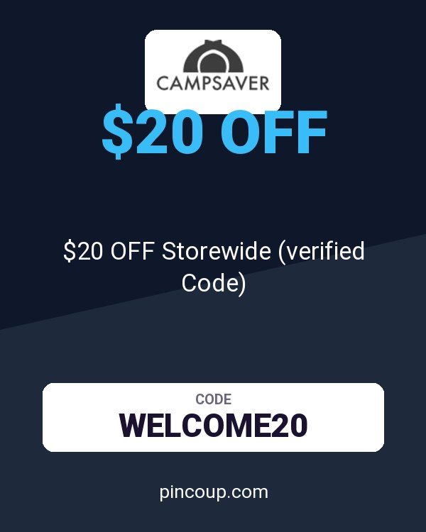 CampSaver.com coupon: $20 OFF Storewide (verified Code)