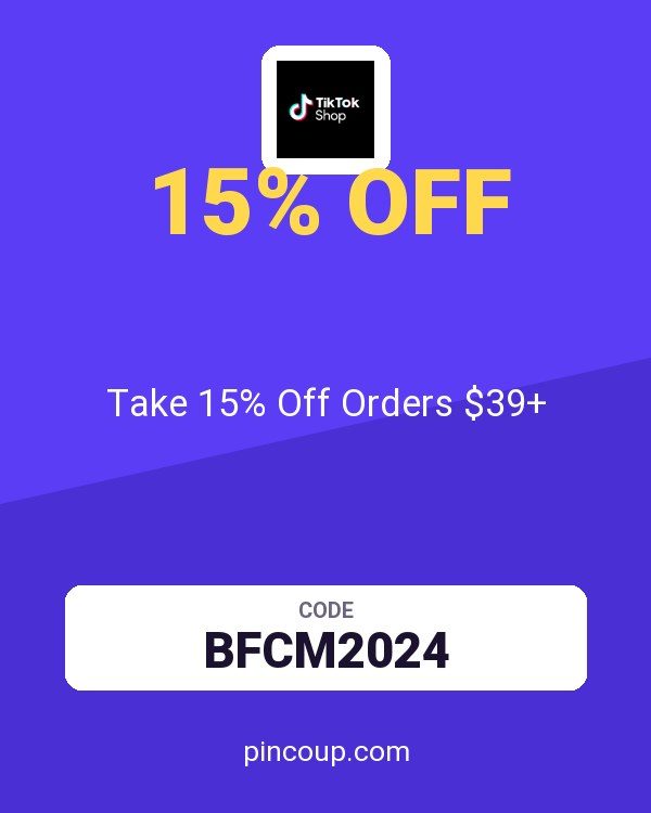 TikTok Shop IT coupon: Take 15% Off Orders $39+