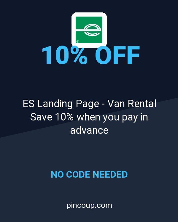 Enterprise coupon: ES Landing Page - Van Rental Save 10% when you pay in advance
