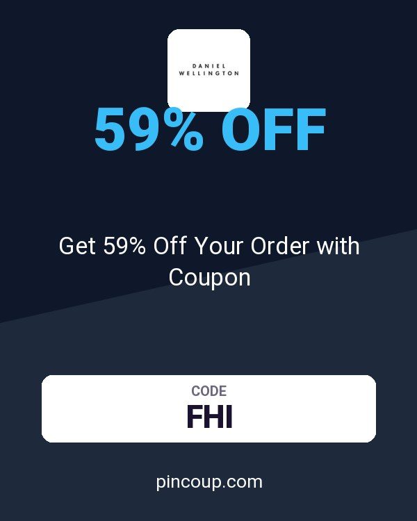 Daniel Wellington: Get 59% Off Your Order with Coupon