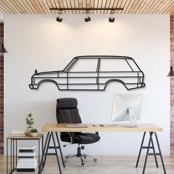 1973 Range Rover Metal Car Wall Art - MT0157 - 19.3" - 49 cm at Modello Turbo LLC