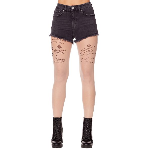 Harley Quinn Tights - The Suicide Squad, Tan, Small/Medium - Spirit Halloween at SpiritHalloween.com