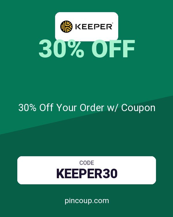 Keeper Security Many GEOs: 30% Off Your Order w/ Coupon